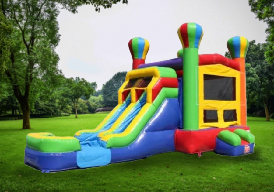 Combo bounce house with slide